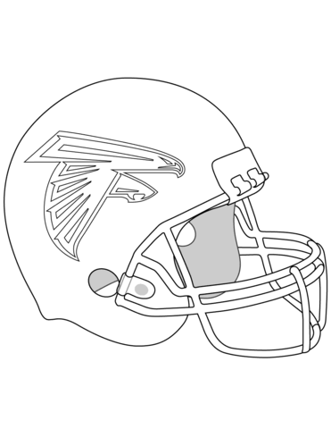 Atlanta Falcons Helmet Coloring Page